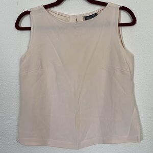 Vintage 90s Silk cream tank top‎